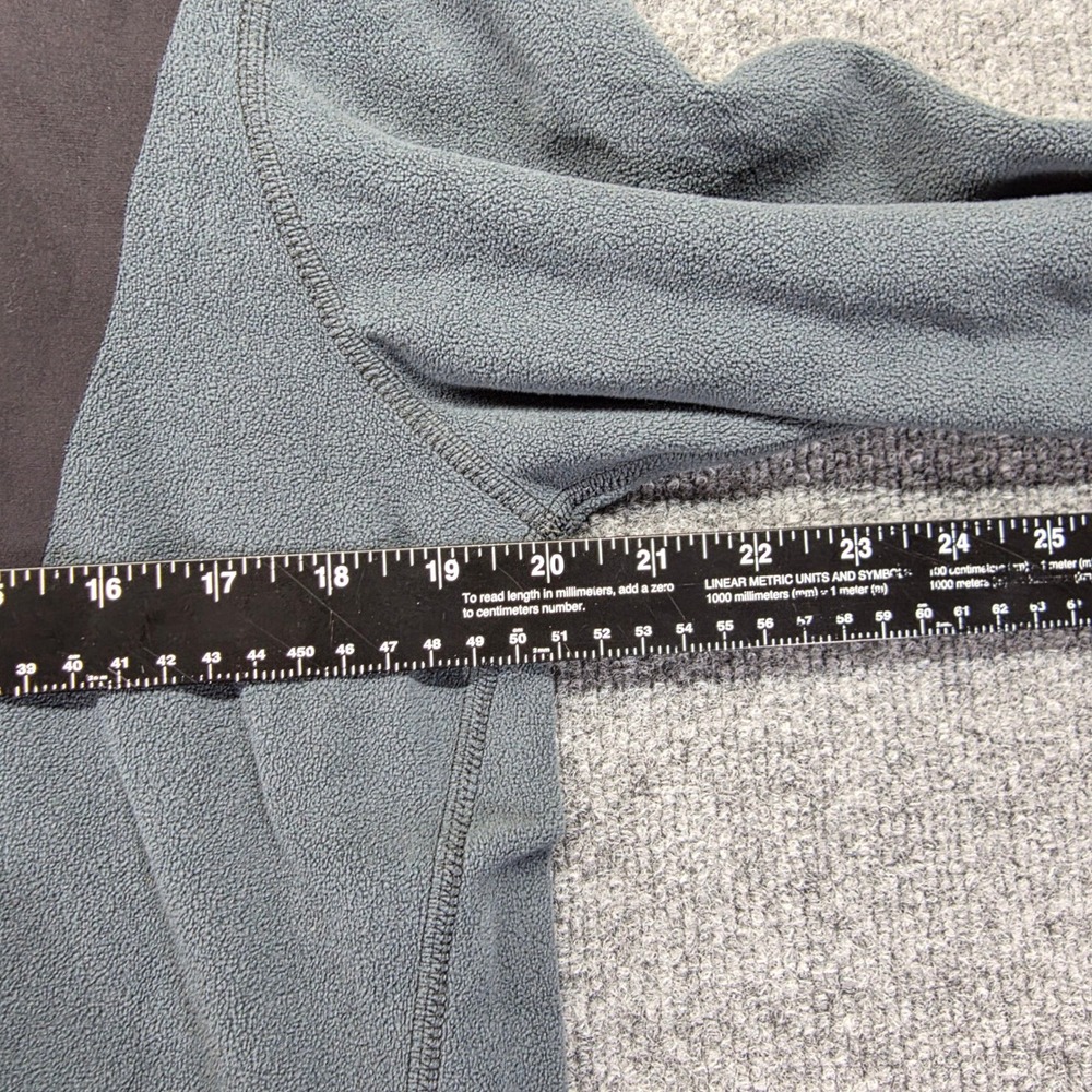 Eddie Bauer Mens Gray Fleece Quarter Zip Pullover Sweater Size M First Ascent - Picture 7 of 8